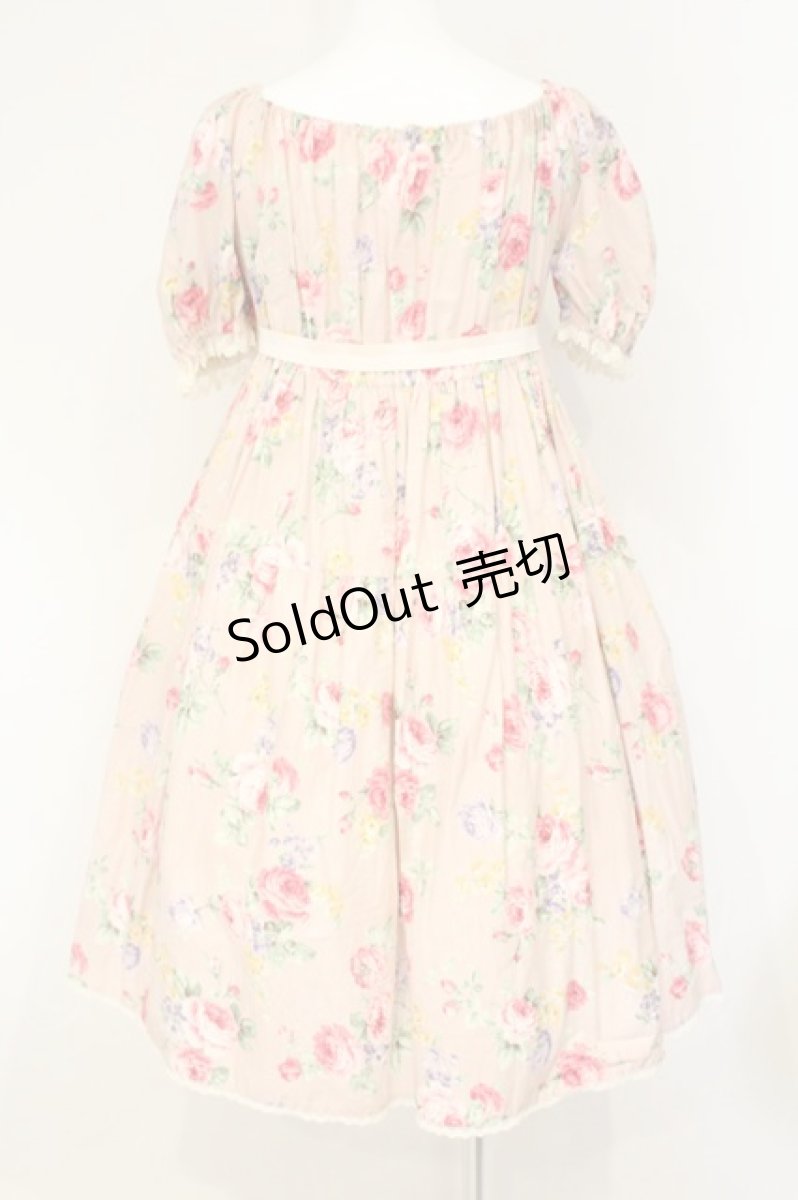 画像4: Enchantlic Enchantilly / 花柄シャーリングワンピース  ピンク O-26-09-07-083-LO-OP-OW-OS (4)