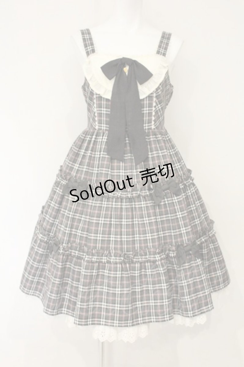 画像1: Angelic Pretty / cute candy checkジャンパースカート  グレー O-26-09-07-087-AP-OP-IG-OS (1)