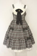 画像1: Angelic Pretty / cute candy checkジャンパースカート  グレー O-26-09-07-087-AP-OP-IG-OS (1)