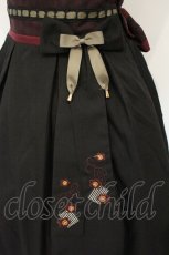 画像3: Amavel / 花札あそびの和風ロングスカート  クロ O-26-09-07-089-CA-SK-IG-OS (3)