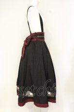画像4: Amavel / 花札あそびの和風ロングスカート  クロ O-26-09-07-089-CA-SK-IG-OS (4)