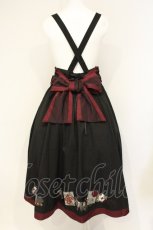 画像5: Amavel / 花札あそびの和風ロングスカート  クロ O-26-09-07-089-CA-SK-IG-OS (5)