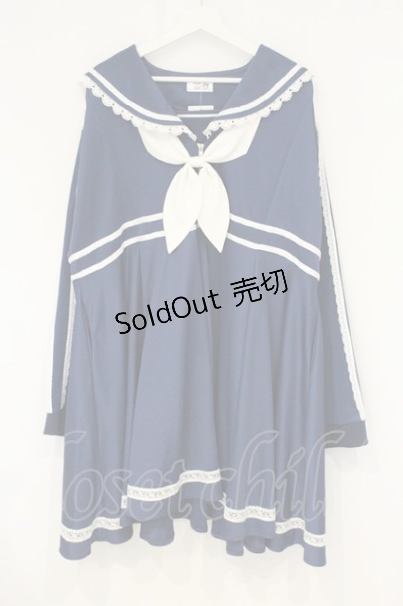 画像1: Favorite / ふんぼさんコラボグッズ第2弾セーラーロリワンピ風ジャージ  ネイビー O-26-09-07-012-LO-OP-OW-OS (1)