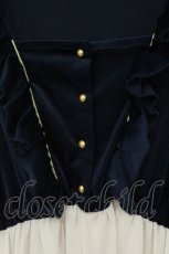 画像2: Favorite / Dailyな白雪姫ワンピース  ネイビー×アイボリー O-26-09-07-013-LO-OP-OW-OS (2)
