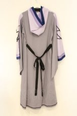 画像4: Favorite / 紫×グレーのリボン+フード付き和装ワンピース  パープル×グレー O-26-09-07-024-LO-OP-OW-OS (4)
