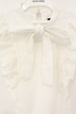 画像2: evelyn / ビーズボウタイトップス  シロ O-26-09-07-026-LO-TO-IG-OS (2)