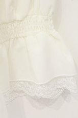 画像3: Amavel / Classique Dolly Ribbonレースジャボブラウス F アイボリー×ピンク O-26-09-07-027-CA-BL-OW-OS (3)