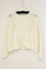 画像1: axes femme POETIQUE / 後ろリボンニット M キナリ O-26-09-08-024-AX-TO-OW-OS (1)