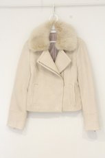 画像1: axes femme / スエードライダースジャケット M キナリ O-26-09-08-033-AX-CO-OW-OS (1)