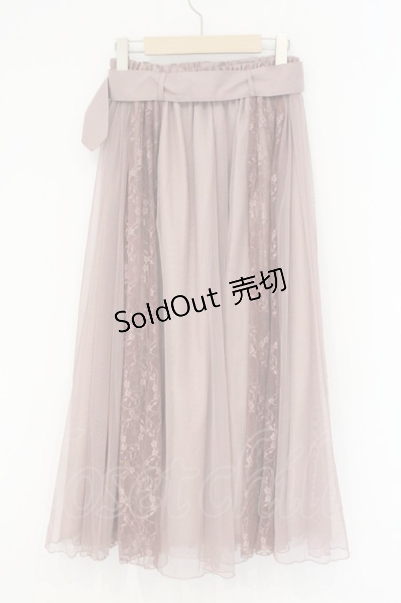 画像3: axes femme / レース×チュールスカート M ピンク O-26-09-08-035-AX-SK-OW-OS (3)