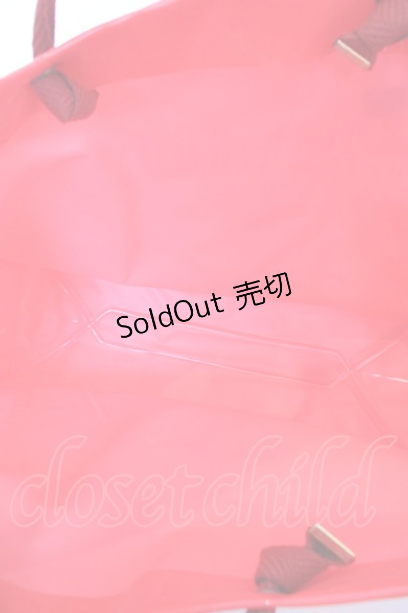 画像3: PINK HOUSE / ロゴプリントビニールバッグ  アカ O-26-09-08-1036-LO-BG-IG-OS (3)