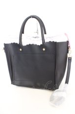 画像2: m petit by misako / NINA'S　保冷巾着付き カッティング2WAYトートバッグ  クロ O-26-09-08-1004-LO-BG-IG-OS (2)