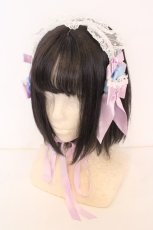 画像1: BABY,THE STARS SHINE BRIGHT / Eternal Ribbon Featheryヘッドドレス  ラベンダー×サックス O-26-09-08-1047-BA-AC-IG-OS (1)