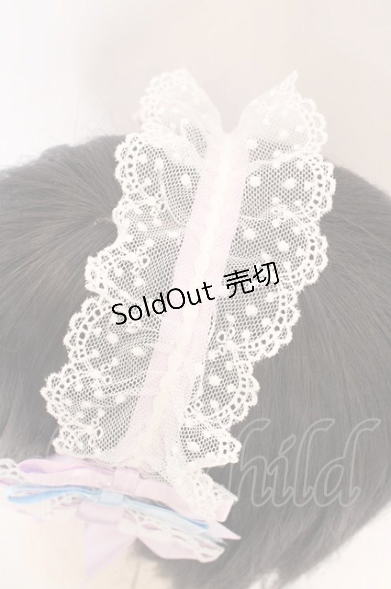 画像2: BABY,THE STARS SHINE BRIGHT / Eternal Ribbon Featheryヘッドドレス  ラベンダー×サックス O-26-09-08-1047-BA-AC-IG-OS (2)