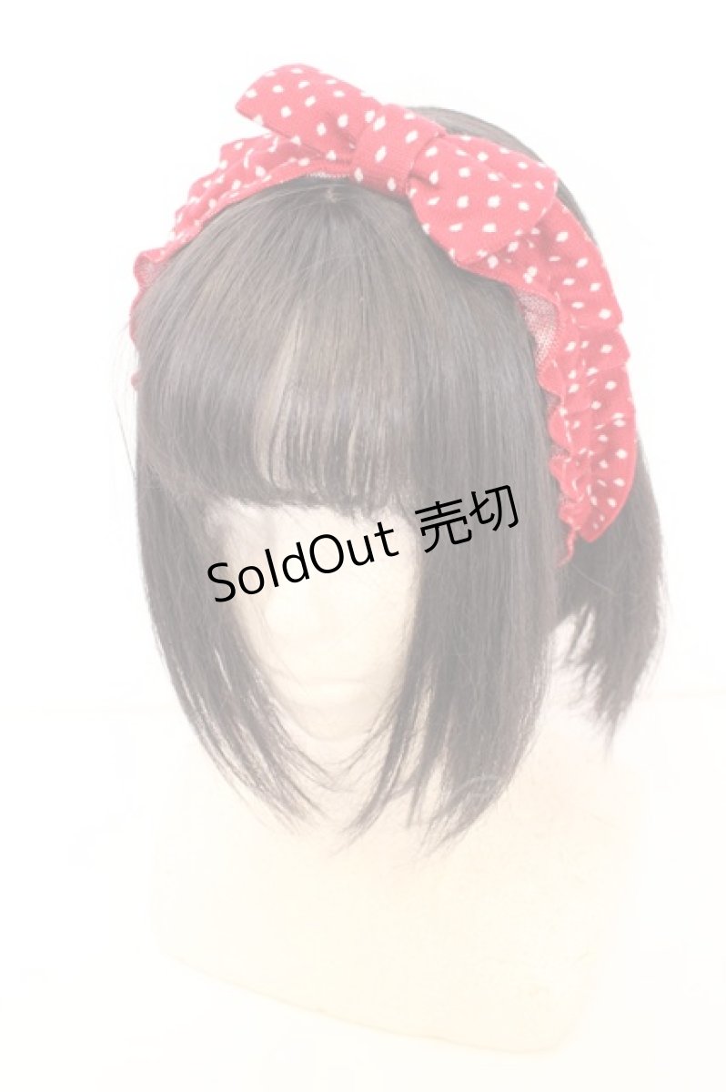 画像1: MILK / ドットリボンヘアバンド  アカ O-26-09-08-1050-ML-AC-IG-ZT795 (1)