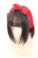 画像1: MILK / ドットリボンヘアバンド  アカ O-26-09-08-1050-ML-AC-IG-OS (1)
