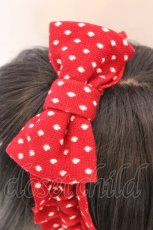 画像2: MILK / ドットリボンヘアバンド  アカ O-26-09-08-1050-ML-AC-IG-OS (2)