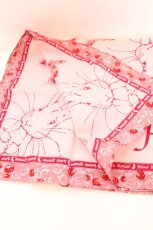 画像2: PINK HOUSE / PETER RABBIT ハンカチーフ  ピンク O-26-09-08-1053-LO-ZA-IG-OS (2)
