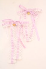 画像1: BABY,THE STARS SHINE BRIGHT / Fallin'Ribbonリボンクリップ  ラベンダー×シロ O-26-09-08-1057-BA-AC-IG-OS (1)