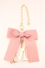 画像2: m petit by misako / イニシャルバッグチャーム  ピンク×ゴールド M O-26-09-08-1067-LO-ZA-IG-OS (2)