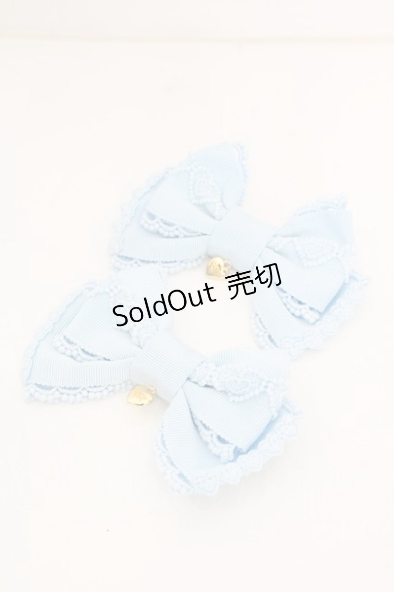 画像1: Angelic Pretty / ドルチェHeartリボンクリップSet  サックス O-26-09-08-1068-AP-AC-IG-OS (1)