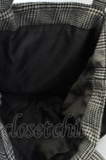 画像5: Maison de FLEUR / ラメチェックダブルリボントートバッグ  クロ O-26-09-08-1074-LO-BG-IG-OS (5)