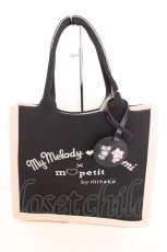 画像1: m petit by misako / サンリオキャラクターズコラボニットトートバッグ  クロ O-26-09-08-1009-LO-BG-IG-OS (1)