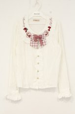 画像1: Amavel / Strawberry Basketコットンブラウス F アイボリー O-26-09-08-058-CA-BL-YM-OS (1)