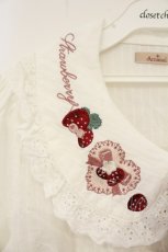 画像3: Amavel / Strawberry Basketコットンブラウス F アイボリー O-26-09-08-058-CA-BL-YM-OS (3)