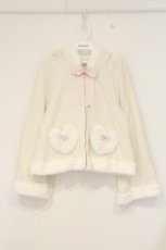画像1: Amavel / FLUFFY YUMMY SOUVENIRポンチョパーカー F アイボリー O-26-09-08-061-CA-TO-OW-OS (1)