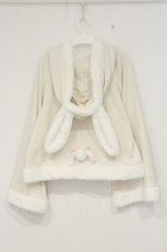 画像4: Amavel / FLUFFY YUMMY SOUVENIRポンチョパーカー F アイボリー O-26-09-08-061-CA-TO-OW-OS (4)