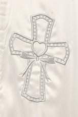 画像2: Jamie エーエヌケー / スカル刺繍スカジャン  シロ O-26-09-08-067-LO-JA-IG-OS (2)