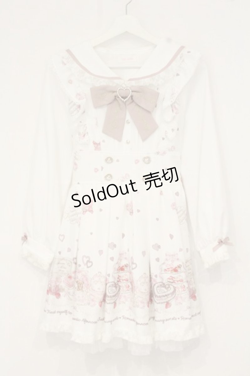画像1: LIZ LISA / Many Hearts Afternoonteaワンピース 0 シロ O-26-09-08-070-LO-OP-OW-OS (1)