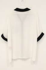 画像3: Jamie エーエヌケー / ロゴプリントボウリングシャツ  シロ×クロ O-26-09-08-073-LO-BL-IG-OS (3)