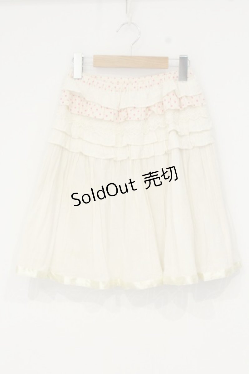 画像1: Shirley Temple / ドットフリルスカート  オフシロ O-26-09-08-076-ET-SK-IG-OS (1)