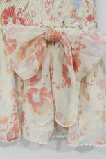画像2: LIZ LISA / 花柄シフォンミニスカート  アイボリー×オレンジ系 O-26-09-08-077-LO-SK-IG-OS (2)