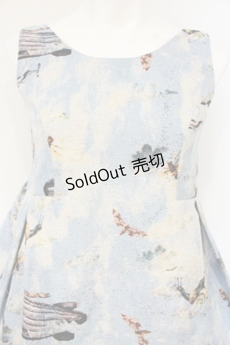 画像2: pays des fees  / Zero gravity utopia Gobelin weave （ゼログラビティユートピアゴブランウィーバージャンパースカート） size1 サックス O-26-09-08-007-PU-OP-IG-OS (2)