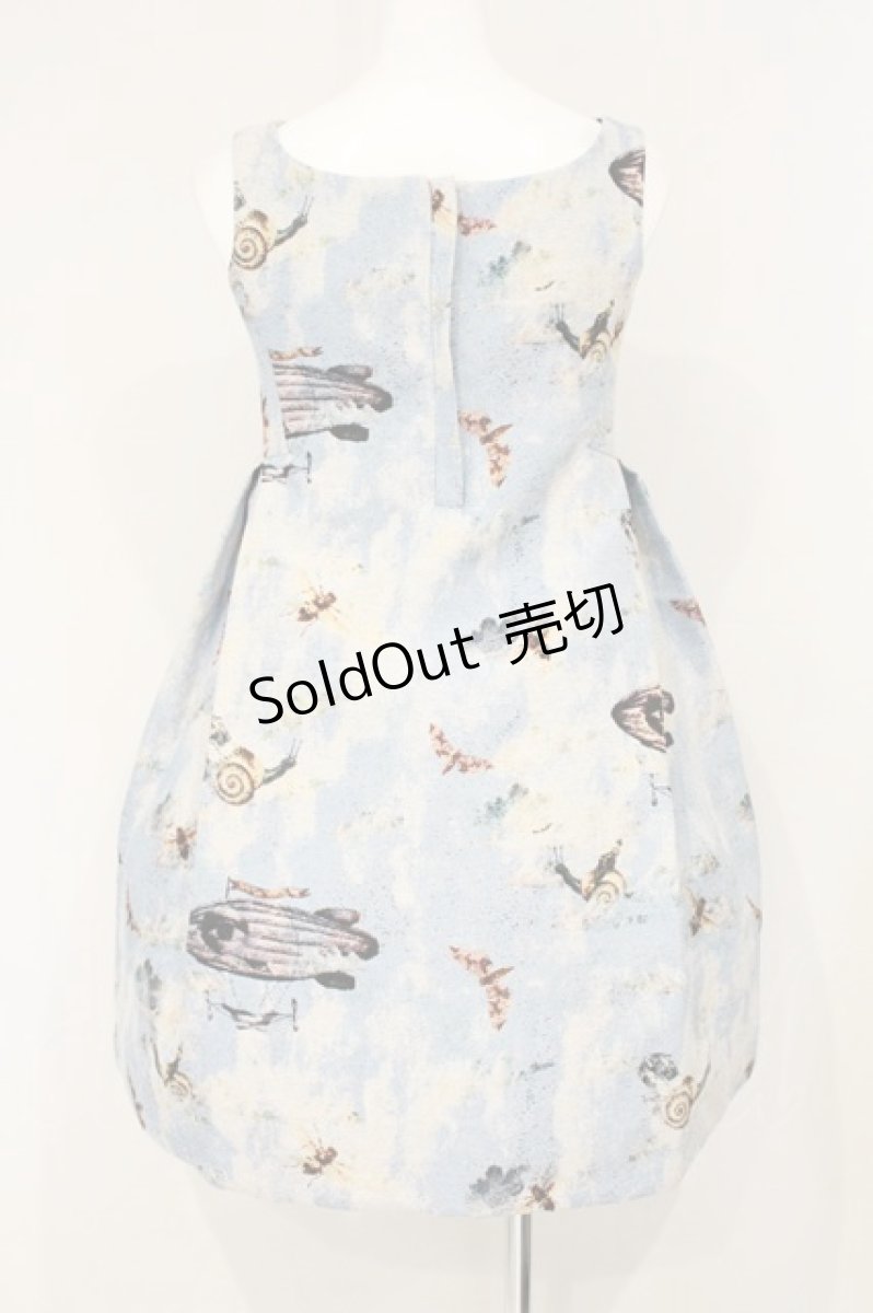 画像4: pays des fees  / Zero gravity utopia Gobelin weave （ゼログラビティユートピアゴブランウィーバージャンパースカート） size1 サックス O-26-09-08-007-PU-OP-IG-OS (4)
