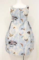 画像4: pays des fees  / Zero gravity utopia Gobelin weave （ゼログラビティユートピアゴブランウィーバージャンパースカート） size1 サックス O-26-09-08-007-PU-OP-IG-OS (4)