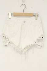 画像1: Jamieエーエヌケー / ダメージショートパンツ  シロ O-26-09-08-089-LO-PA-IG-OS (1)