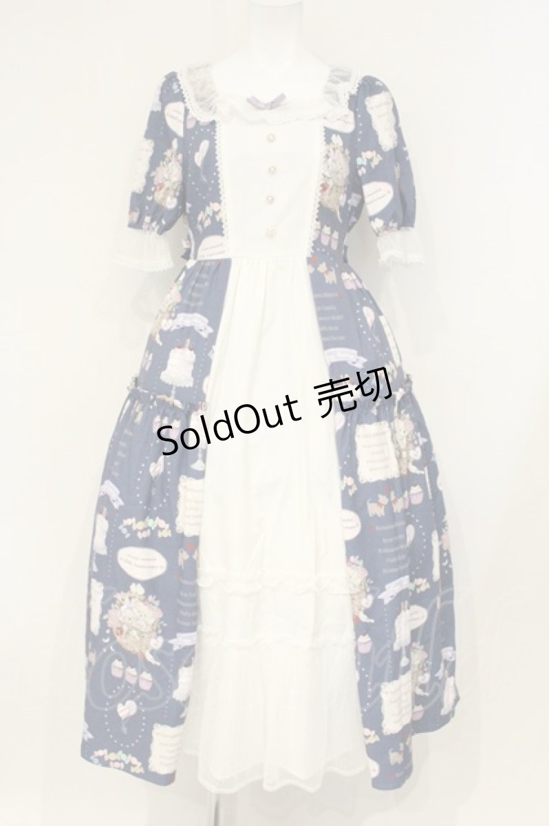 画像1: axes femme kawaii / 10thアニバーサリーワンピース M アオ O-26-09-08-009-AX-OP-OW-OS (1)