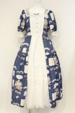 画像1: axes femme kawaii / 10thアニバーサリーワンピース M アオ O-26-09-08-009-AX-OP-OW-OS (1)