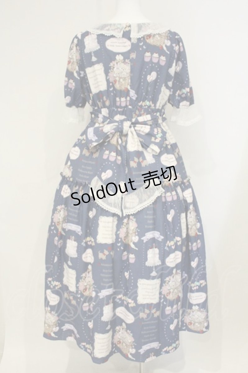 画像6: axes femme kawaii / 10thアニバーサリーワンピース M アオ O-26-09-08-009-AX-OP-OW-OS (6)