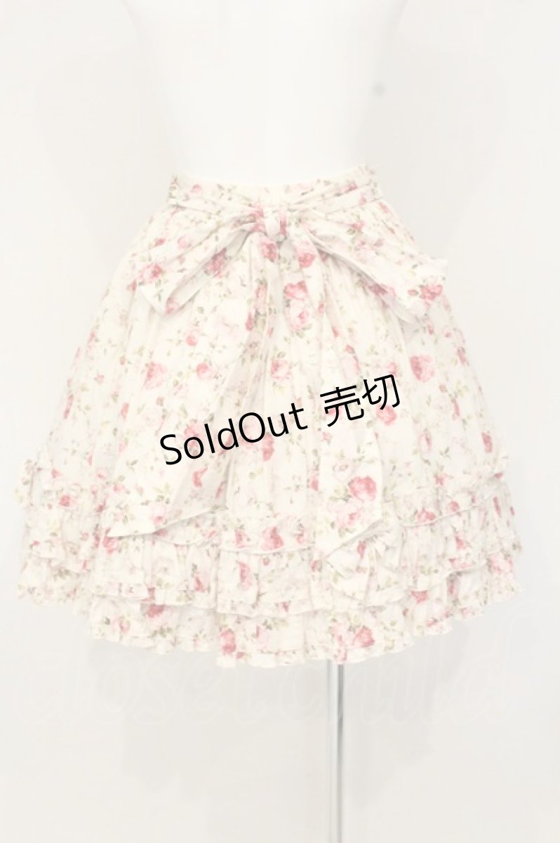 画像4: metamorphose / ローズブーケフリルスカート  オフシロ O-26-09-08-013-ME-SK-IG-OS (4)