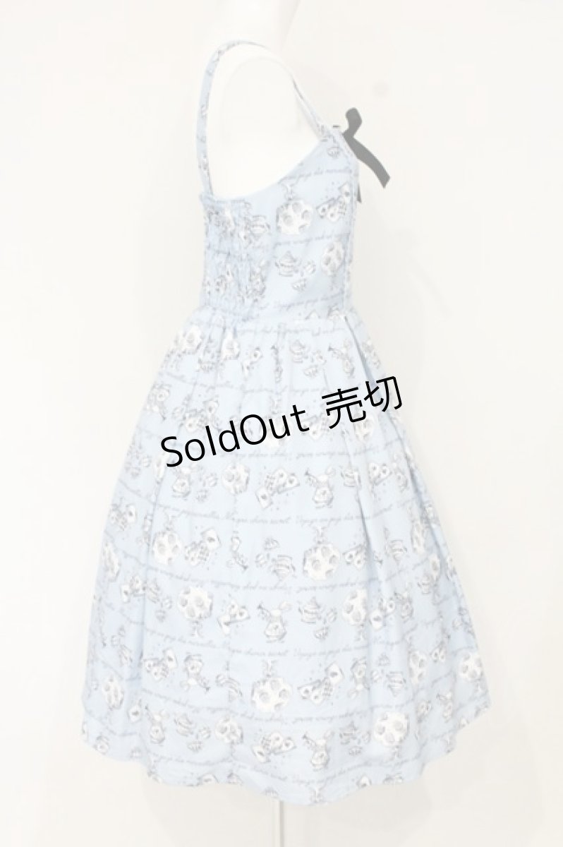 画像3: axes femme kawaii / アリス柄ワンピース M サックス O-26-09-08-014-AX-OP-OW-OS (3)