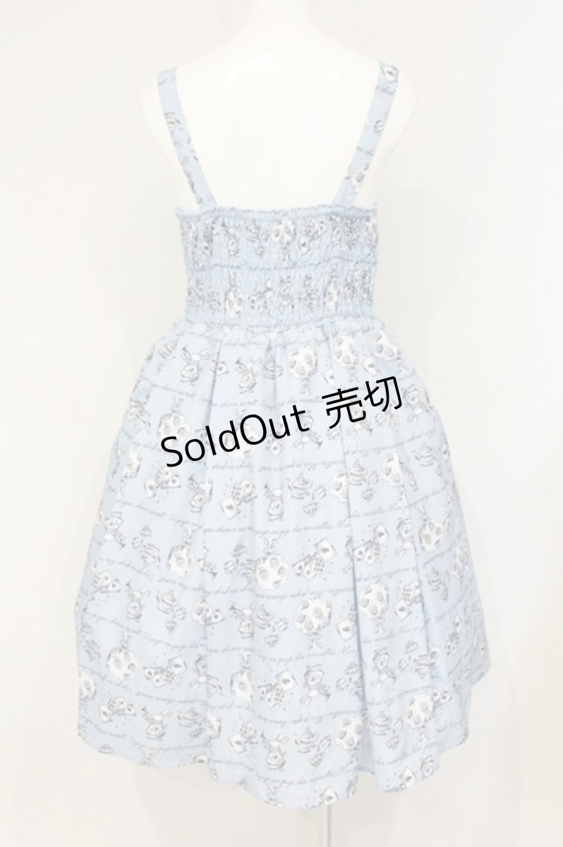 画像4: axes femme kawaii / アリス柄ワンピース M サックス O-26-09-08-014-AX-OP-OW-OS (4)