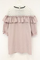 画像3: evelyn / ハートドット切り替えワンピース  ピンク×シロ O-26-09-10-033-LO-OP-IG-OS (3)