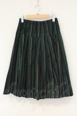 画像1: Jane Marple / Regimental stripe gored skirt M グリーン×ネイビー O-26-09-10-039-JM-SK-IG-OS (1)
