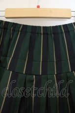 画像2: Jane Marple / Regimental stripe gored skirt M グリーン×ネイビー O-26-09-10-039-JM-SK-IG-OS (2)