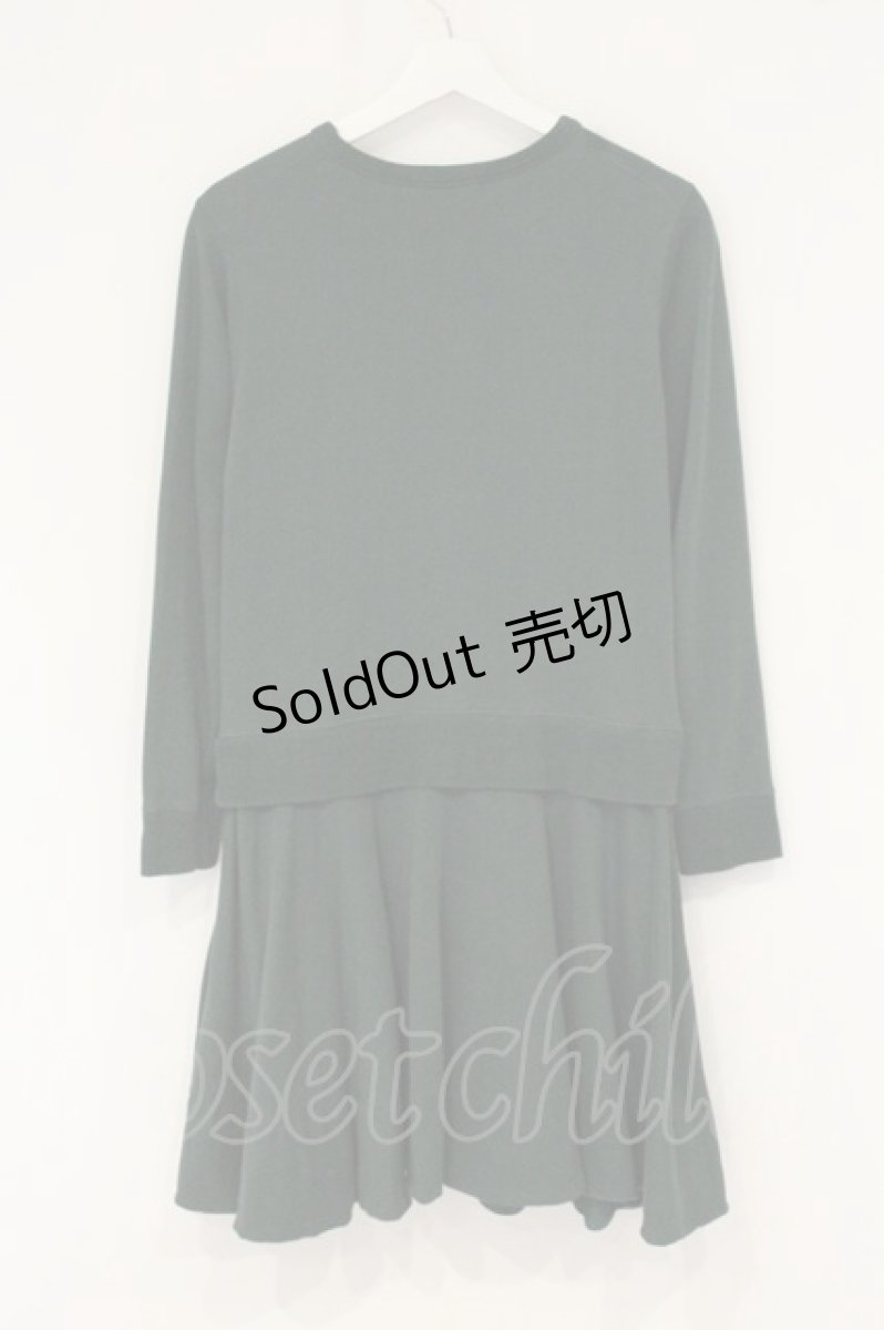 画像3: Jane Marple / Dear my crewスウェットドレス M グリーン O-26-09-10-041-JM-OP-IG-OS (3)